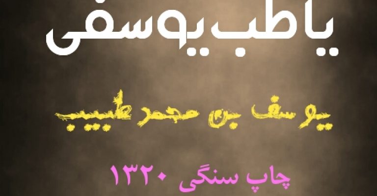 جامع الفوائد طب یوسفی چاپ سنگی ۱۳۲۰ یوسف بن محمد طبیب